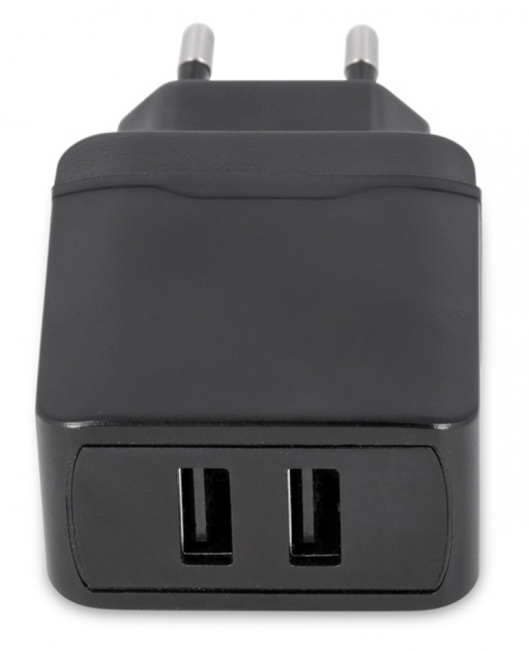 Maxlife USB Fast Charger, MXTC-02, 2xUSB, fast charge, black (2.4 A)