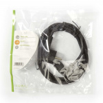 Nedis Power Cable | Plug with earth contact male | IEC-320-C13 | Angled | Angled | Nickel Plated | 2.00 m | Round | PVC | Black | Envelope