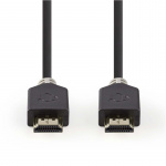 Nedis High Speed HDMI™ Cable with Ethernet | HDMI™ Connector | HDMI™ Connector | 4K@60Hz | ARC | 18 Gbps | 0.50 m | Round | PVC | Anthracite | Window Box