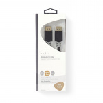 Nedis DisplayPort Cable | DisplayPort Male | DisplayPort Male | 4K@60Hz | Gold Plated | 2.00 m | Round | PVC | Anthracite | Box