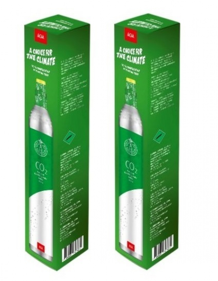 2-pack AGA Biogon C Carbonation Cartridge 425g, Green 2-pack AGA Biogon C Carbonation Cartridge 425g, Green