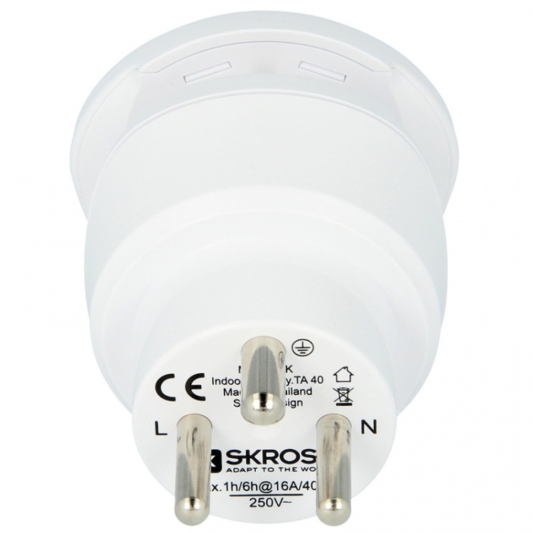 SKROSS El-Adapter Combo Danmark & Eur