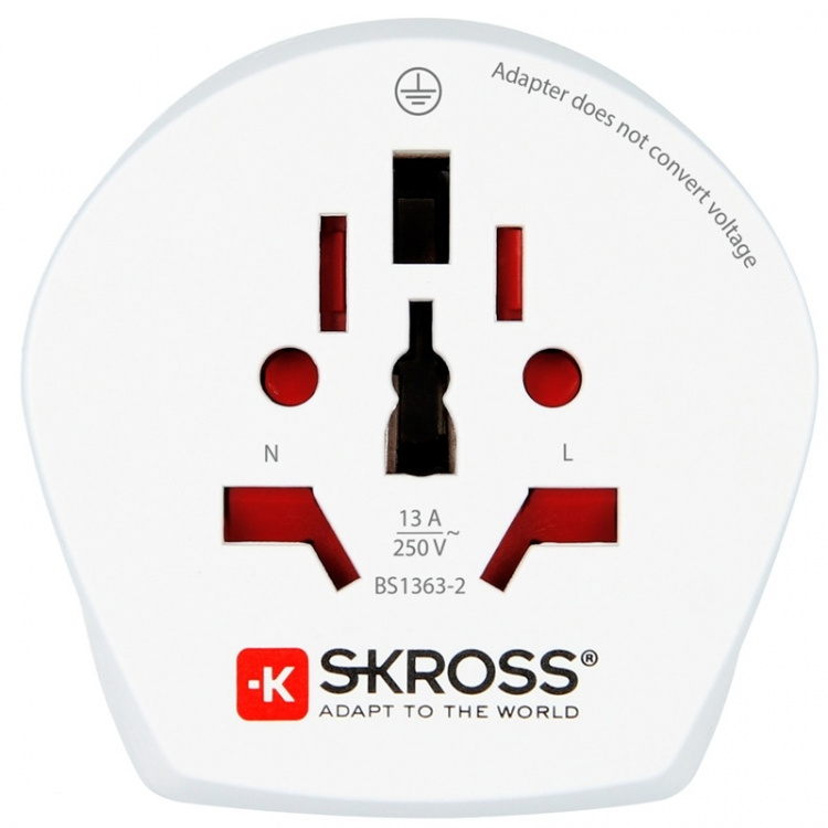 SKROSS El-Adapter Combo Danmark & Eur