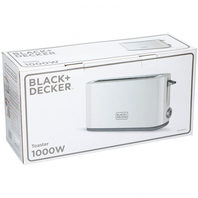 BLACK+DECKER Toaster 1000W White BLACK+DECKER Toaster 1000W White