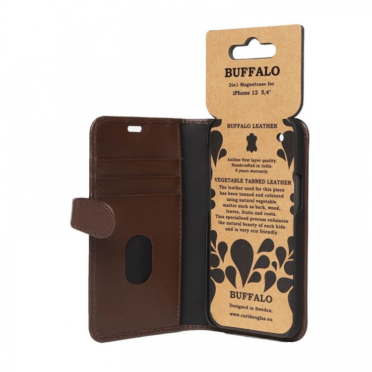 Buffalo Wallet Case Brown - iPhone 12 Mini Buffalo Wallet Case Brown - iPhone 12 Mini