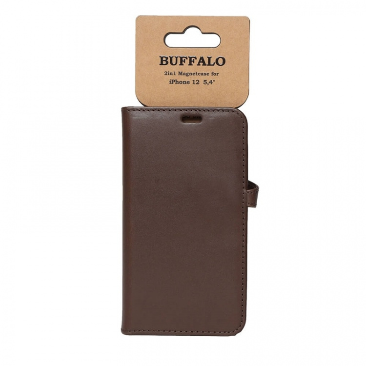 Buffalo Wallet Case Brown - iPhone 12 Mini Buffalo Wallet Case Brown - iPhone 12 Mini