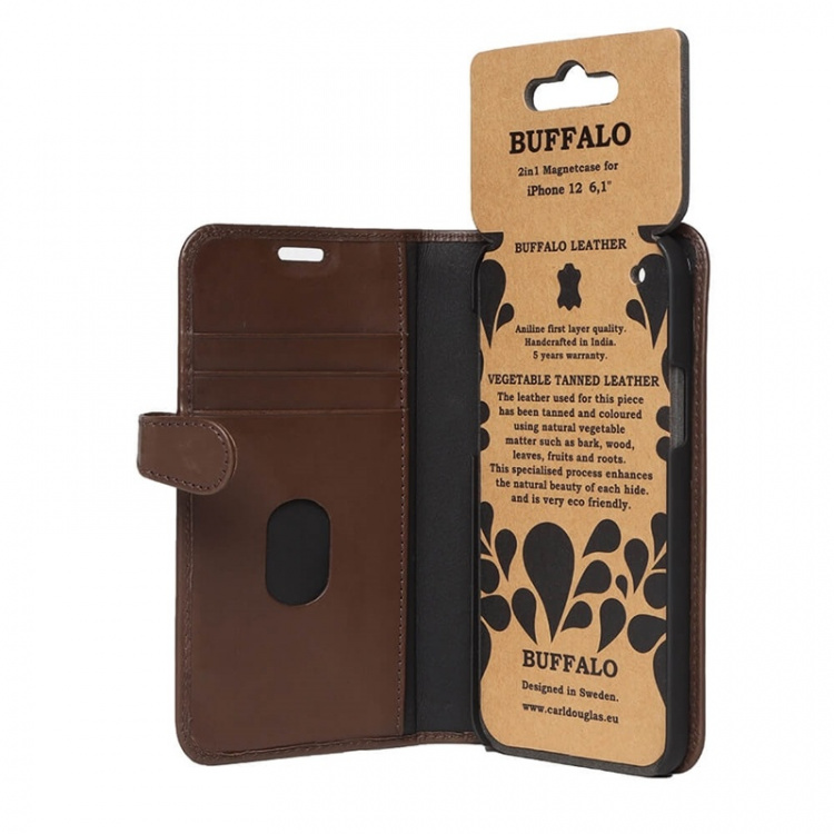 Buffalo Wallet Case Brown - iPhone 12 / 12 Pro