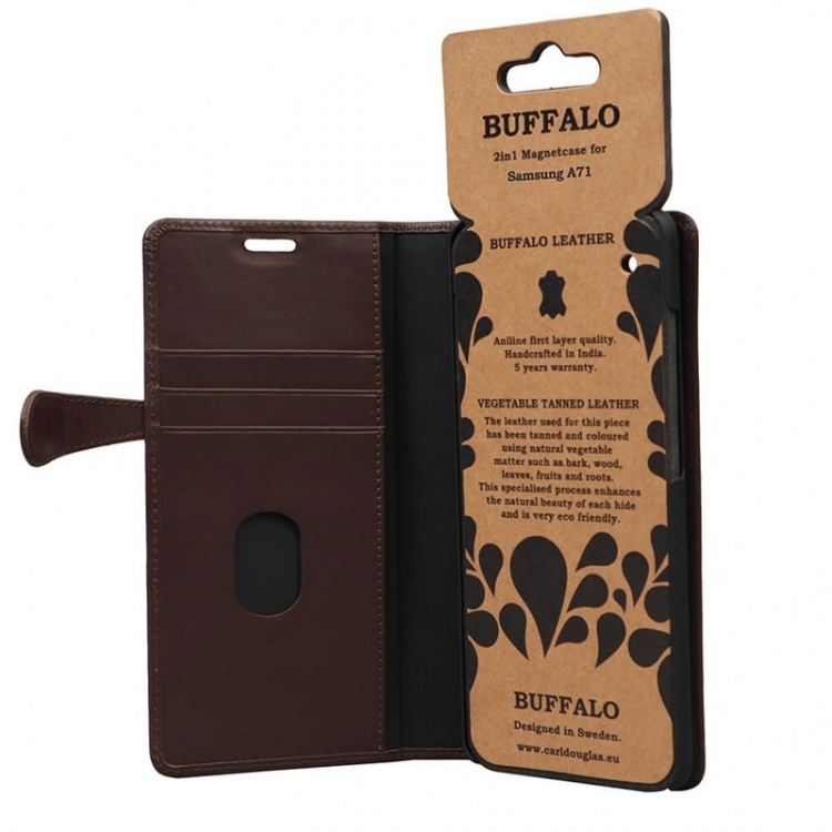 Buffalo Wallet Case Brown - Samsung A71