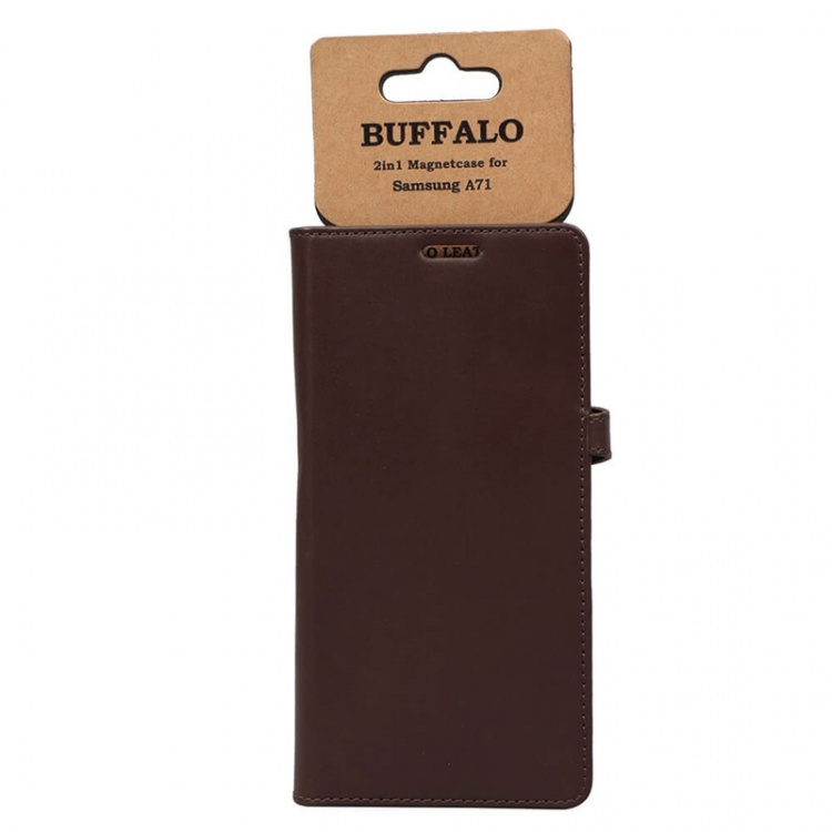 Buffalo Wallet Case Brown - Samsung A71