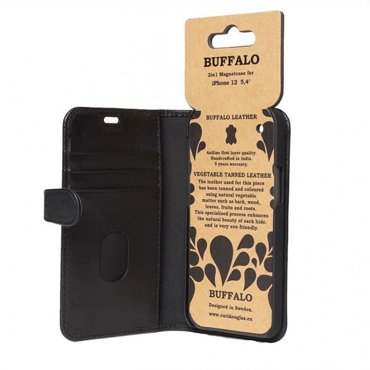 Buffalo Wallet Case Black - iPhone 12 Mini Buffalo Wallet Case Black - iPhone 12 Mini