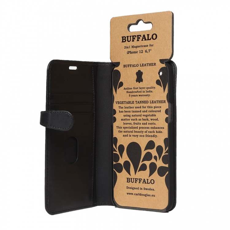 Buffalo Wallet Case Black - iPhone 12 Pro Max Buffalo Wallet Case Black - iPhone 12 Pro Max