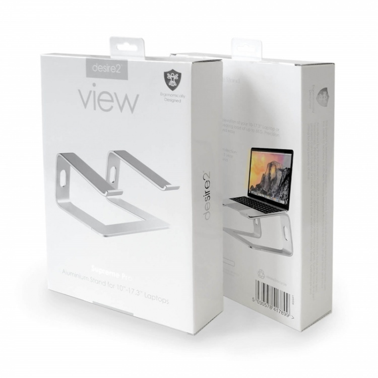 Desire2 Deskstand Supreme Pro Aluminum Silver Desire2 Deskstand Supreme Pro Aluminum Silver