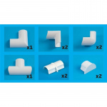 D-LINE Adapter Kit 20x10mm White