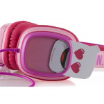 Emoji Headphone Flip\'N\'Switch Junior On-Ear Wired Pink 80dB