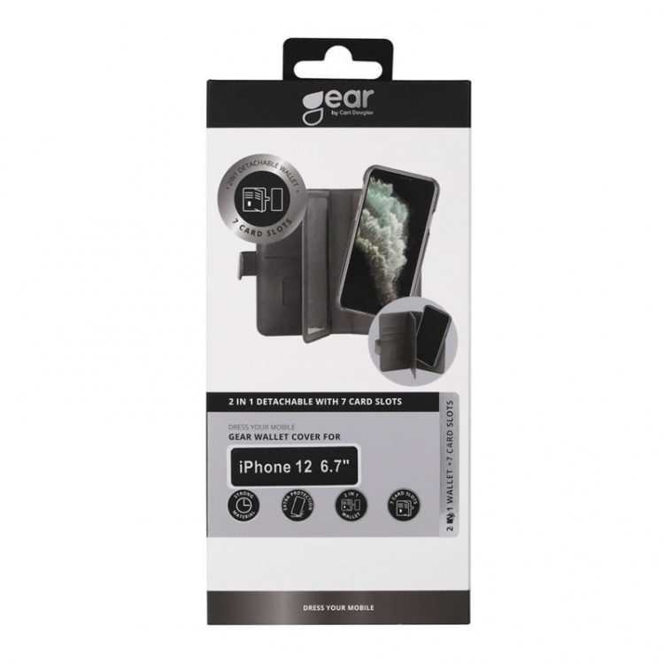 Gear Wallet Case Black - iPhone 12 Pro Max