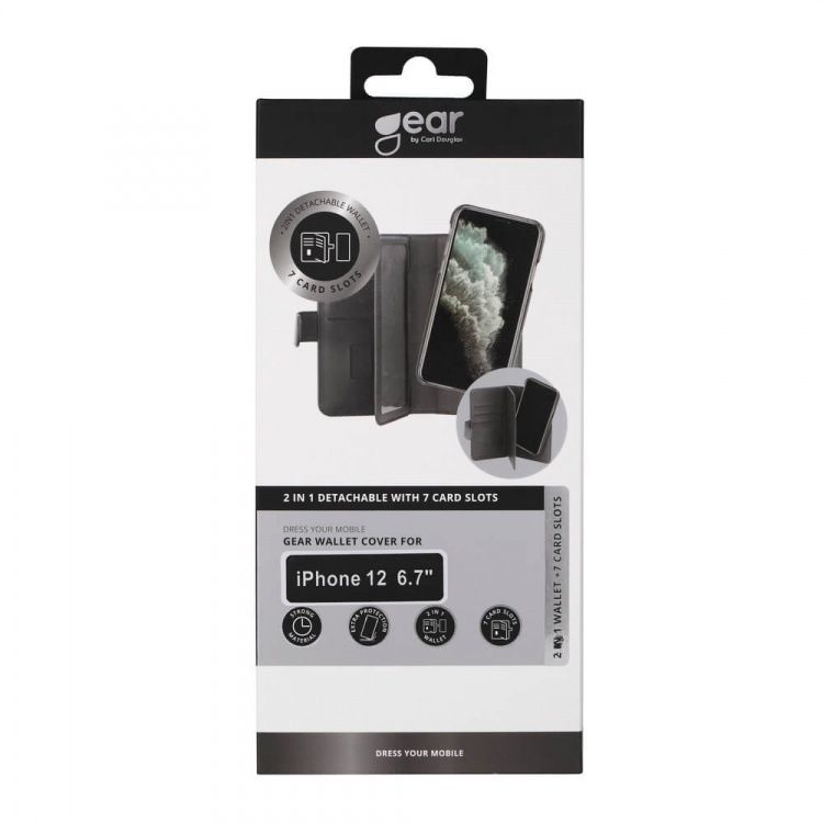 Gear Wallet Case Black - iPhone 12 Pro Max