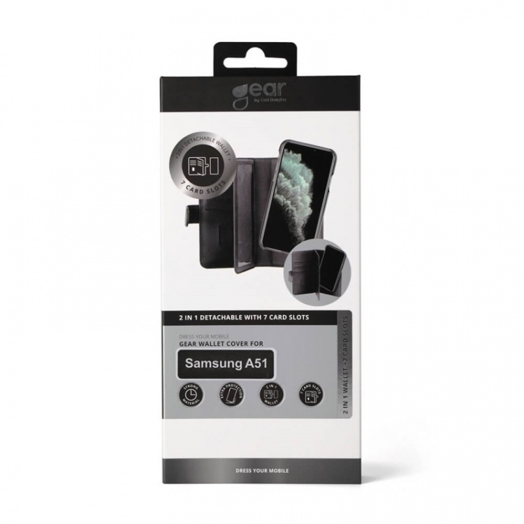 Gear Wallet Case Black - Samsung A51