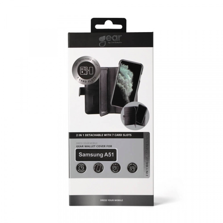Gear Wallet Case Black - Samsung A51