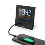 Hama Alarm Clock Dual-USB USB-charging Black Hama Alarm Clock Dual-USB USB-charging Black