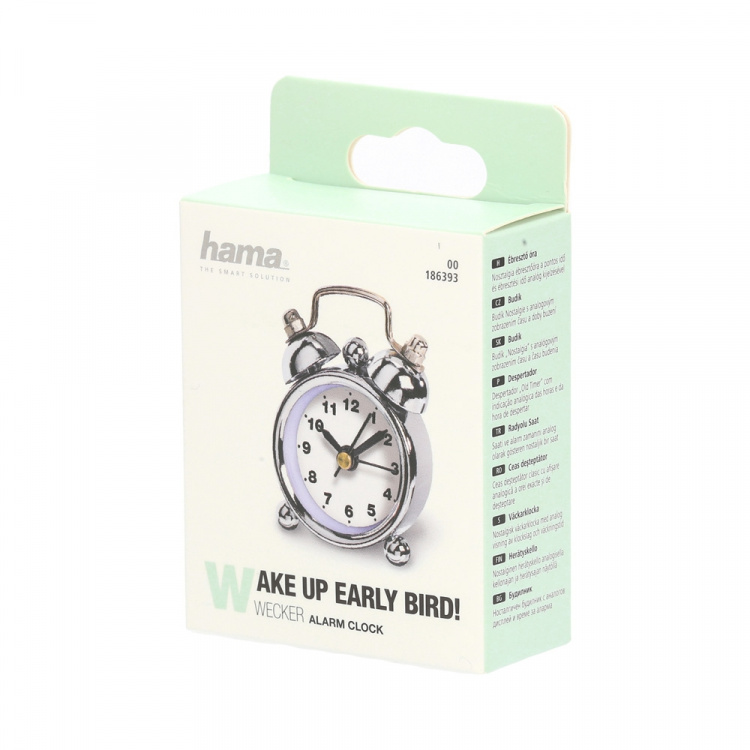 Hama Alarm Clock Nostalgi White