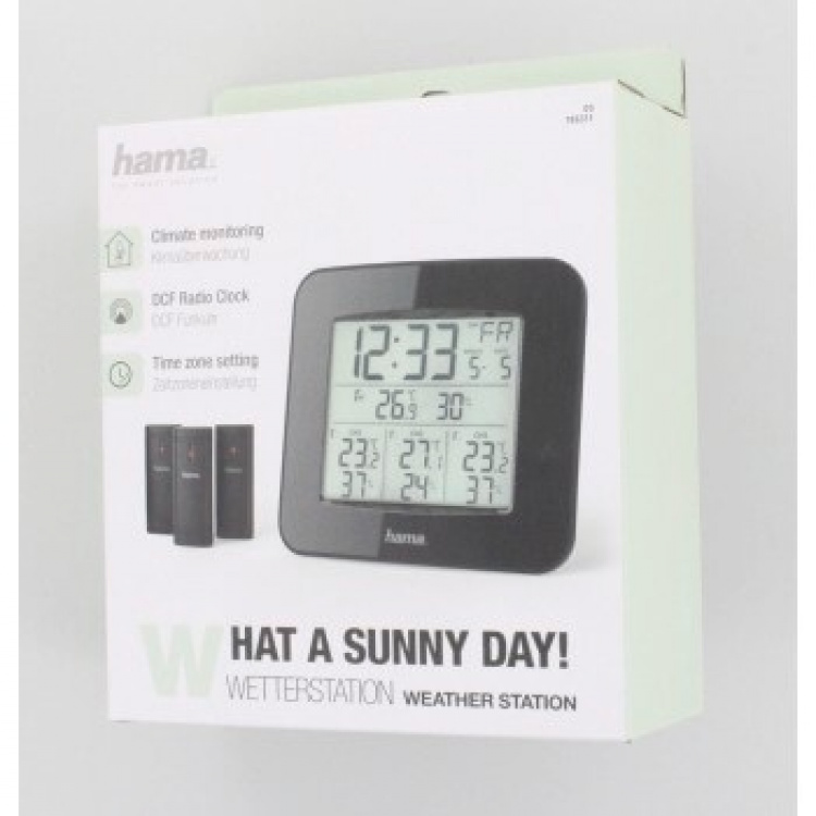Hama Weatherstation EWS-Trio 3x Sensor Black Hama Weatherstation EWS-Trio 3x Sensor Black