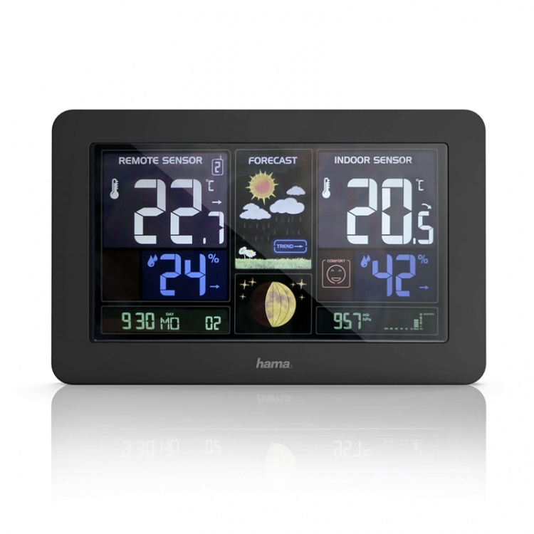 Hama Weather Station Premium Colour with USB-charging