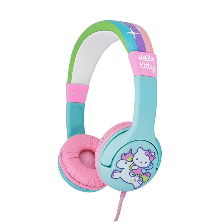 HELLO KITTY Headphone Junior On-Ear 85dB Green/Pink HELLO KITTY Headphone Junior On-Ear 85dB Green/Pink