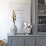 NORTH Desk Fan 30cm Satin Chrome NORTH Desk Fan 30cm Satin Chrome