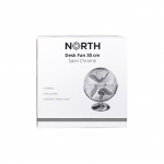NORTH Desk Fan 30cm Satin Chrome NORTH Desk Fan 30cm Satin Chrome