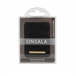 Onsala Cardholder Svart Saffiano Universal 2 Cardpockets