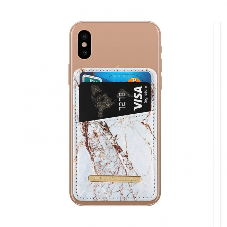 Onsala Card holder White Rhino Marble