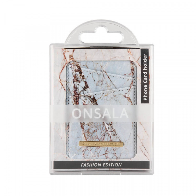 Onsala Card holder White Rhino Marble