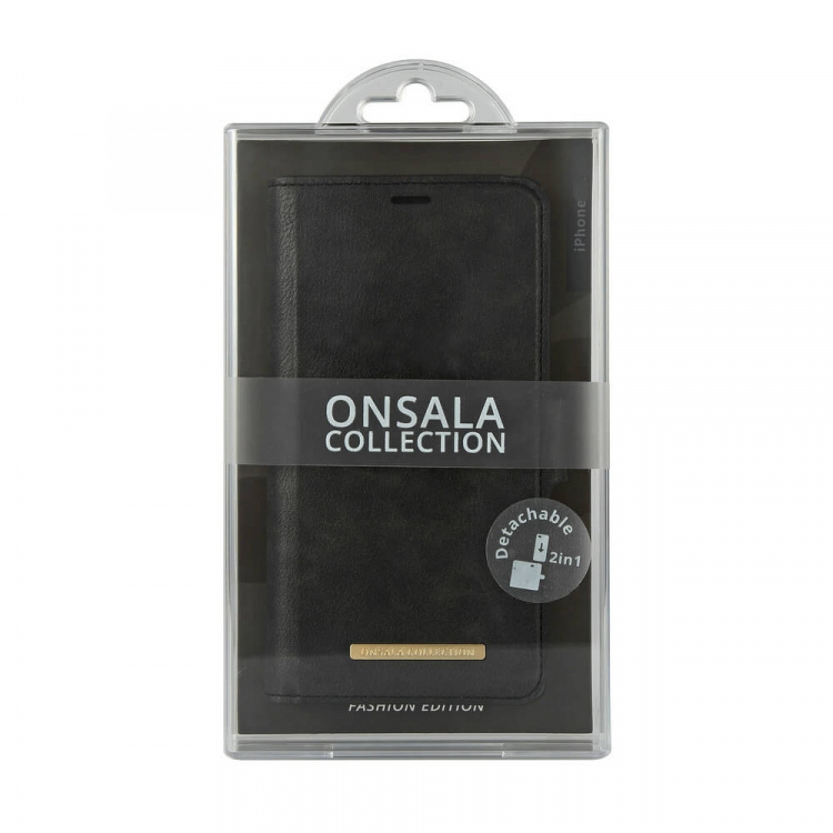 Onsala Wallet Case Black - iPhone 12 Pro Max Midnight