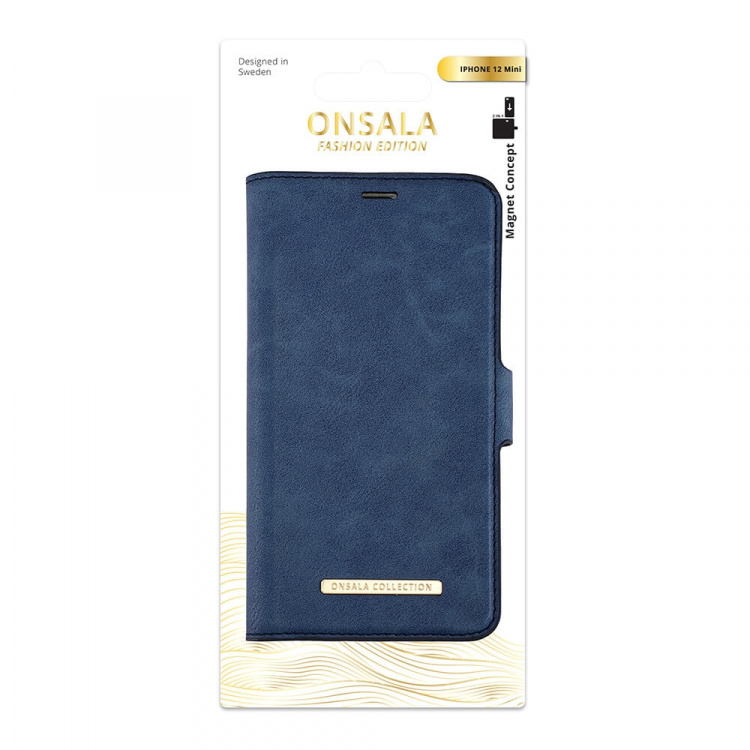Onsala Wallet Case iPhone 12 Mini Royal Blue Onsala Wallet Case iPhone 12 Mini Royal Blue