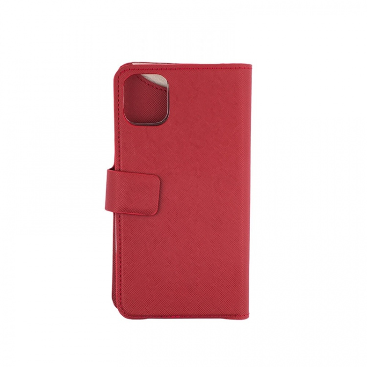 Onsala Wallet Case iPhone 12 Mini Saffiano Red Onsala Wallet Case iPhone 12 Mini Saffiano Red