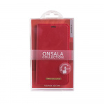Onsala Wallet Case iPhone 12 Mini Saffiano Red Onsala Wallet Case iPhone 12 Mini Saffiano Red