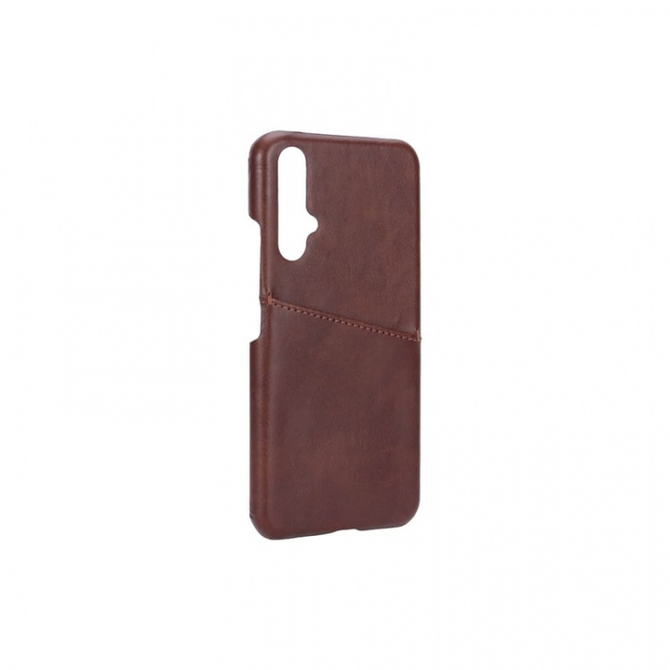 Onsala Mobilecover Brown Huawei Nova 5T Creditcard Pocket Onsala Mobilecover Brown Huawei Nova 5T Creditcard Pocket