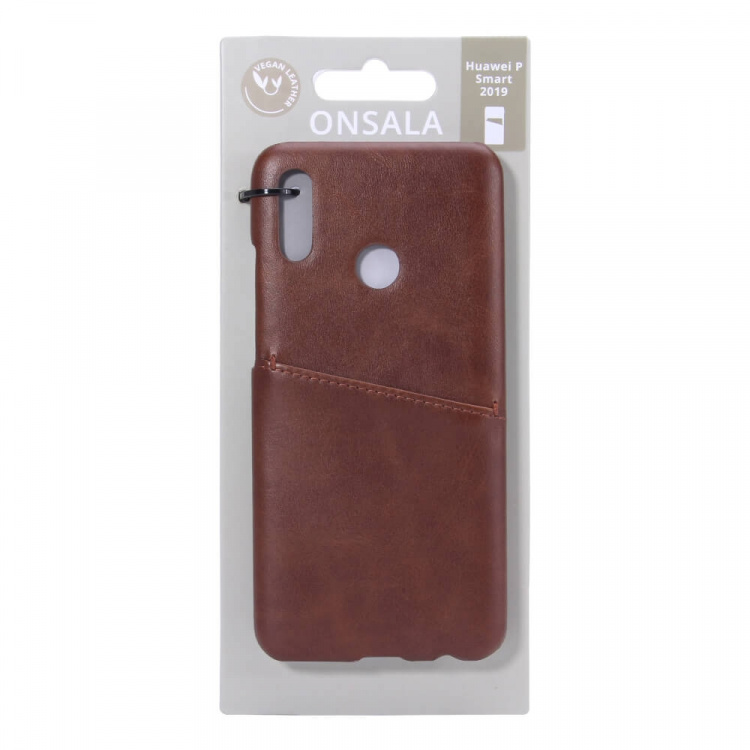 Onsala Mobilecover Brown Huawei P Smart 2019 Creditcard Pocket Onsala Mobilecover Brown Huawei P Smart 2019 Creditcard Pocket