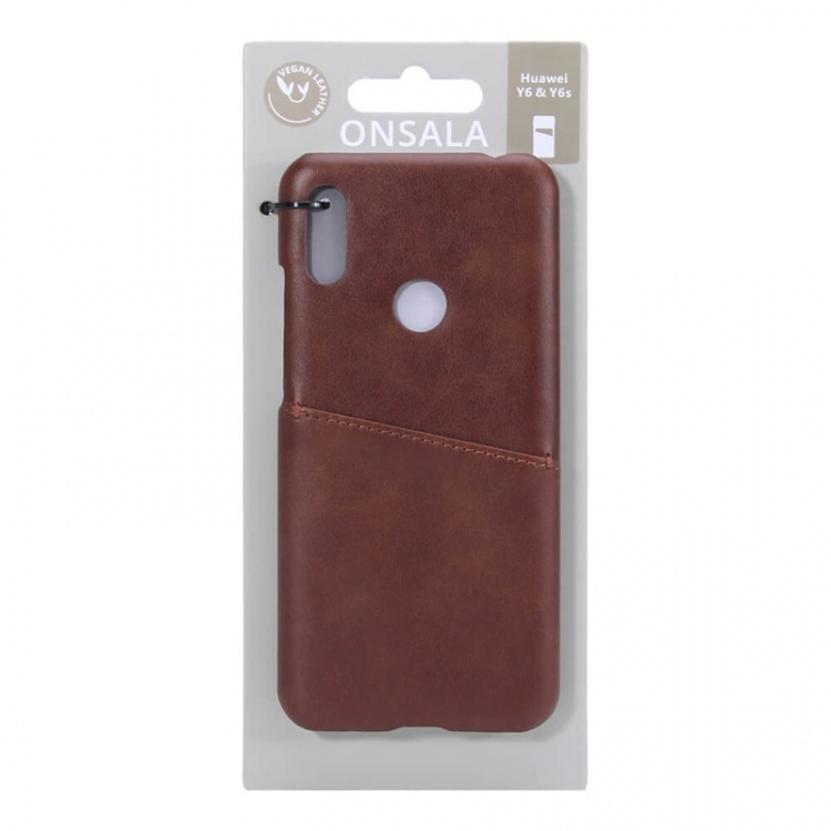 Onsala Mobilecover Brown Huawei Y6 Creditcard Pocket