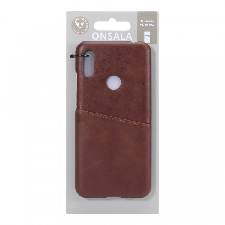 Onsala Mobilecover Brown Huawei Y6 Creditcard Pocket