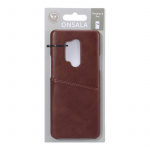 Onsala Mobilecover Brown Oneplus 8 Pro med Kortfack