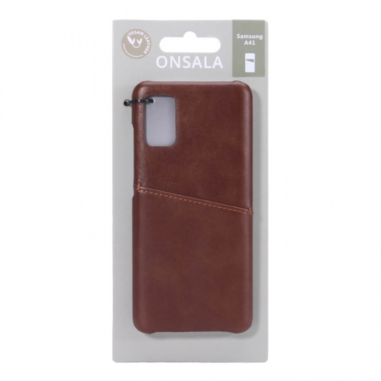 Onsala Mobilecover Brown Samsung A41 Creditcard Pocket