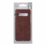 Onsala Mobilecover Brown Samsung S10 Plus Creditcard Pocket