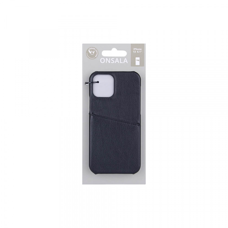 Onsala Mobile Cover Black with Cardpocket iPhone 12 6,1 Onsala Mobile Cover Black with Cardpocket iPhone 12 6,1