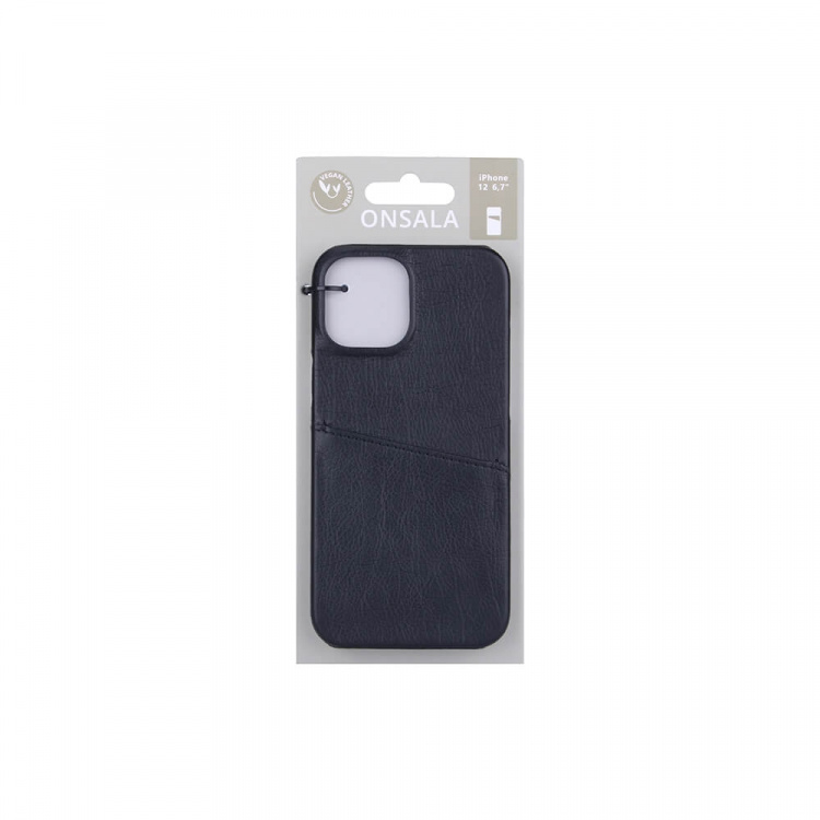 Onsala Mobile Cover Black with Cardpocket iPhone 12 6,7