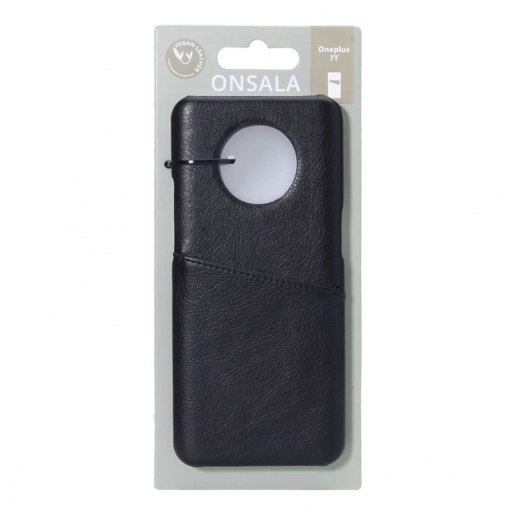 Onsala Mobile Cover Black with Cardpocket Oneplus 7T