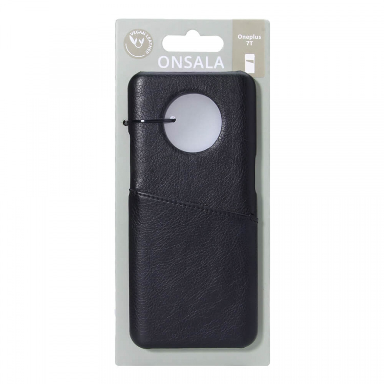 Onsala Mobile Cover Black with Cardpocket Oneplus 7T