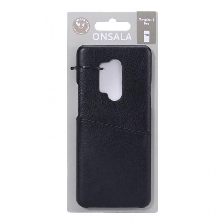Onsala Mobilecover Black Oneplus 8 Pro with Creditcard Pocket Onsala Mobilecover Black Oneplus 8 Pro with Creditcard Pocket