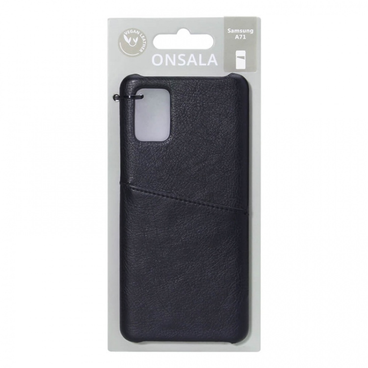 Onsala Mobilecover Black Samsung A71 Creditcard Pocket