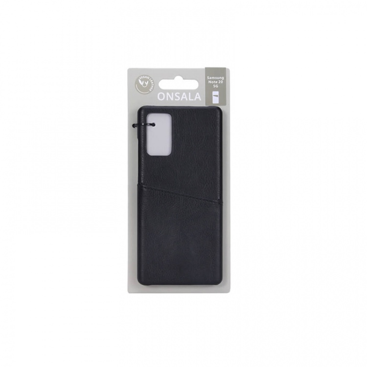 Onsala Mobile Cover Black with Cardpocket Samsung Note 20 5G Onsala Mobile Cover Black with Cardpocket Samsung Note 20 5G